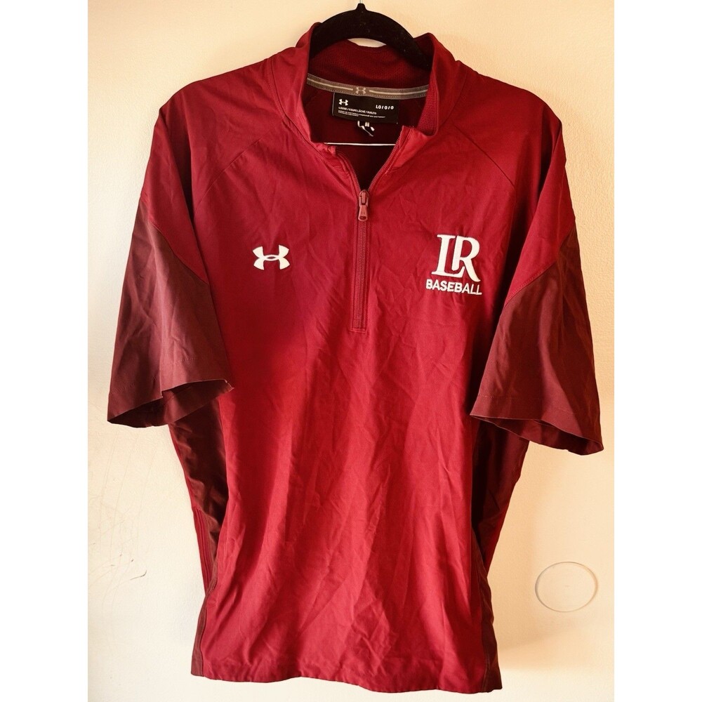 LR Baseball-Under Armour Pullover-Men’s Large-Cardinal-Lenoir-Rhyne